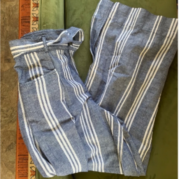 NWT Size 8 Anthropologie Striped Wide Leg Pants - Picture 7 of 13